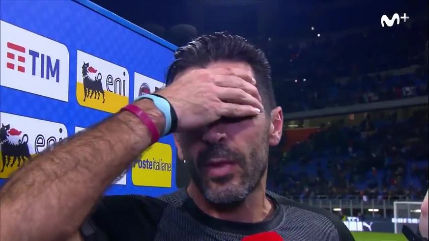 El llanto de Buffon tras la eliminación de Italia