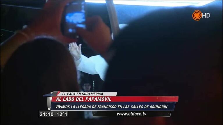 El Doce junto a Francisco en Asunción