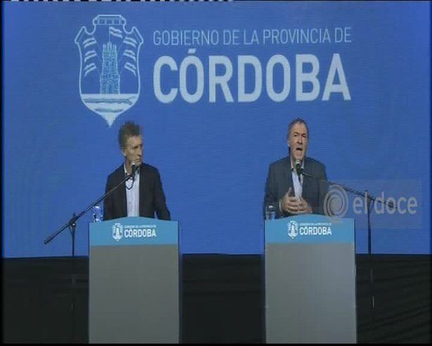 Schiaretti a Macri: "Gracias por romper el cepo institucional"