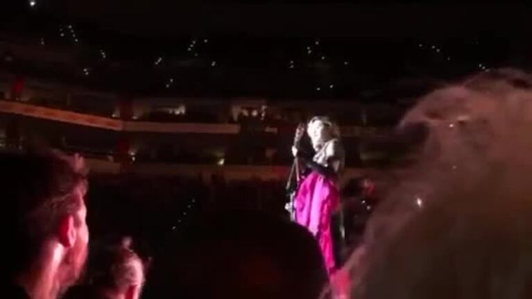 Madonna, borracha arriba del escenario