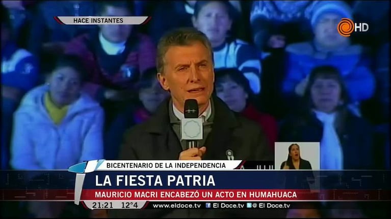 La euforia de Macri: "¡Viva la Patria!"