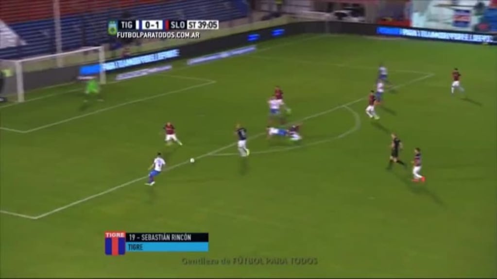 Gol de Rincón para Tigre contra San Lorenzo