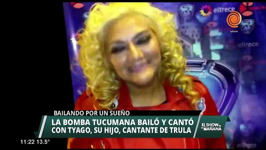 "La bomba tucumana" bailó y cantó con su hijo