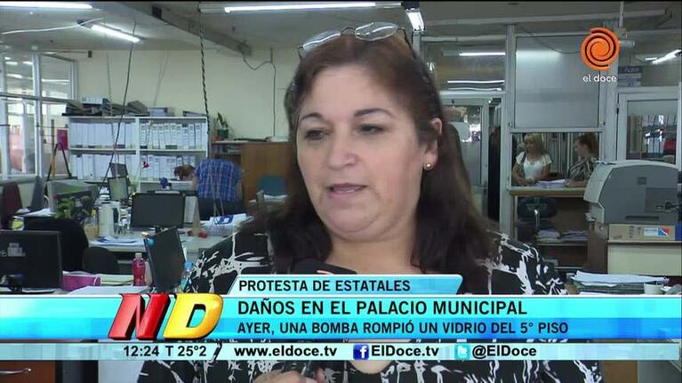 Multarán a los gremios por los daños en la Municipalidad