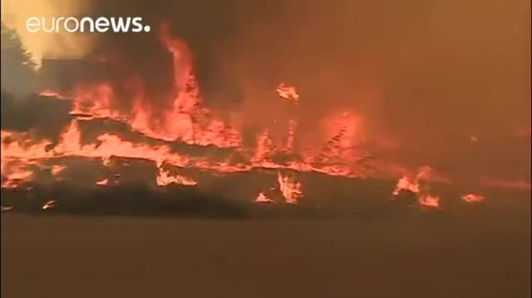 Ola de incendios en Portugal y Galicia