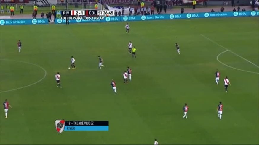 Gol de Viudez para River contra Colón