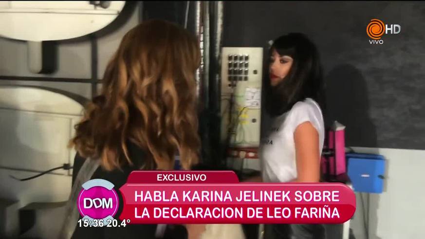 Karina Jelinek opinó sobre la situación de Fariña