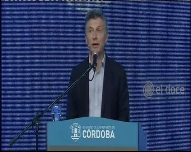 Macri en Córdoba: "Feliz de haber vuelto"