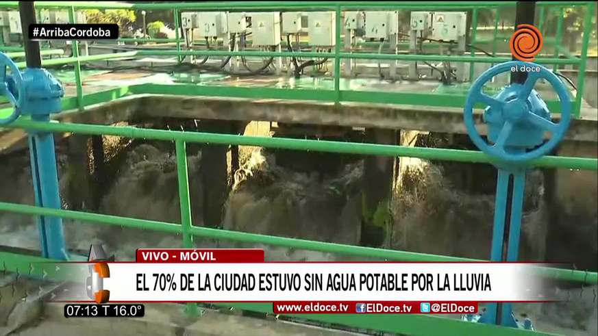 El agua volvió a ingresar a la Plata Potabilizadora Suquía