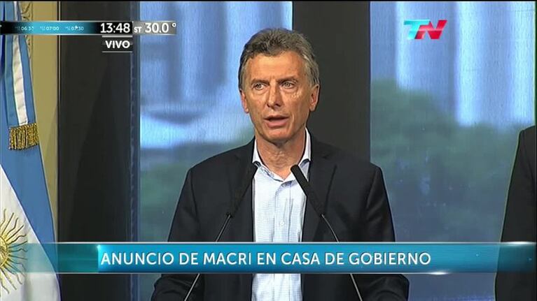 Macri anunció el aumento de jubilaciones y asignaciones