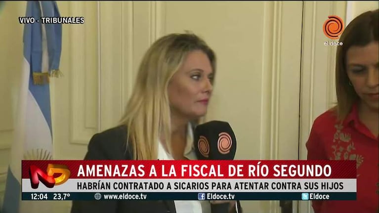 La fiscal de Río Segundo fue amenazada