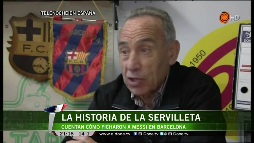 La historia de la servilleta: así ficharon a Messi en Barcelona