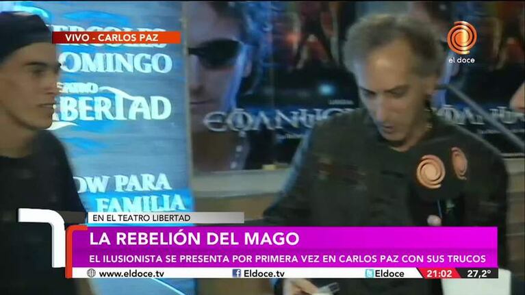El Mago Emanuel sorprendió en vivo con un truco