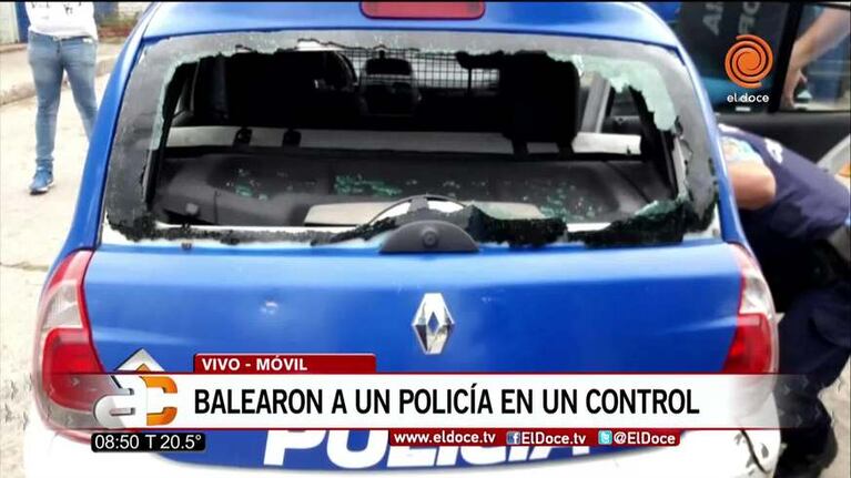 El apoyacabezas salvó al policía baleado en barrio San Jorge