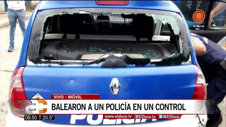 El apoyacabezas salvó al policía baleado en barrio San Jorge