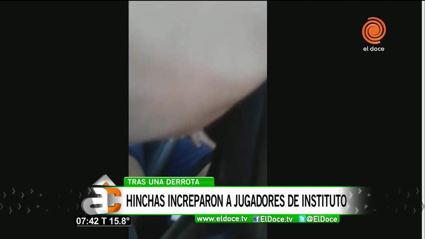 El apriete de barras a los jugadores de Instituto