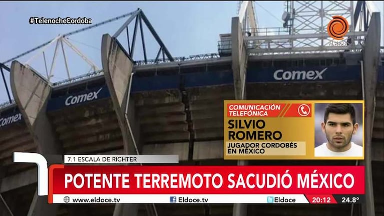 Un jugador cordobés en México contó cómo fue el terremoto