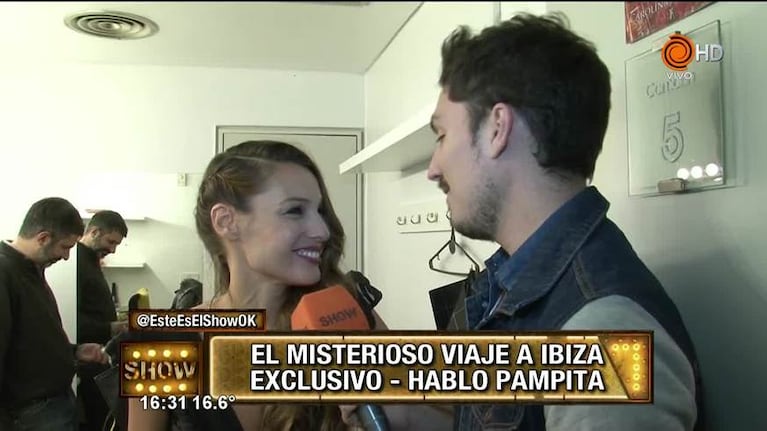 Pampita habló del misterioso viaje a Ibiza