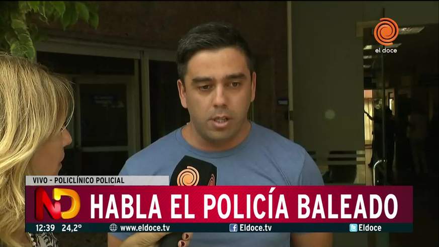 Fue dado de alta el policía baleado en la nuca