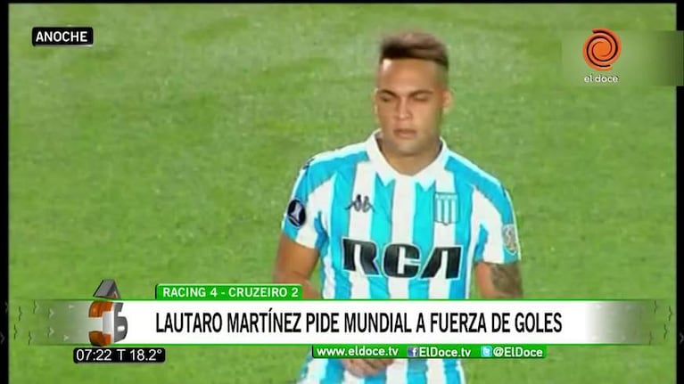Los tres goles de Lautaro Martínez en la Libertadores