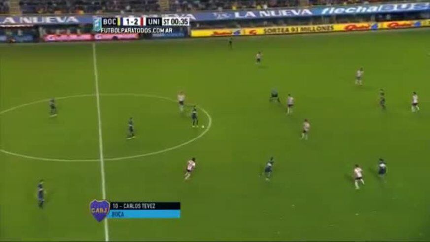 El gol de Tevez ante Unión