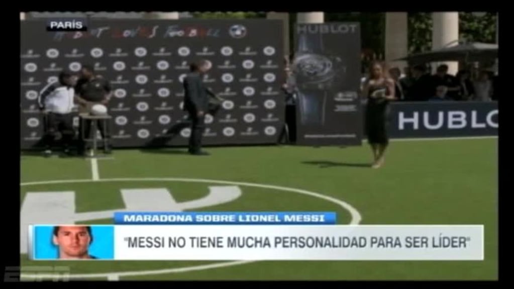 Maradona a Pelé: "Messi no tiene personalidad"