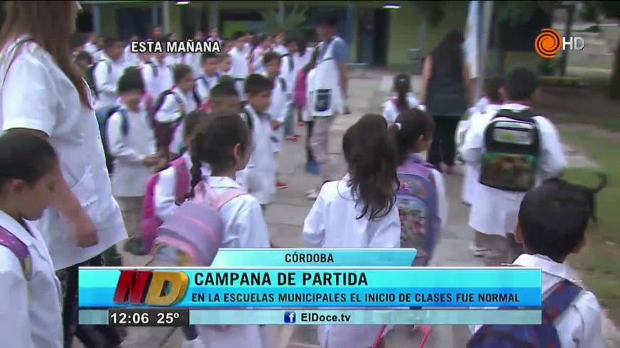 Primer día de clases en las escuelas municipales