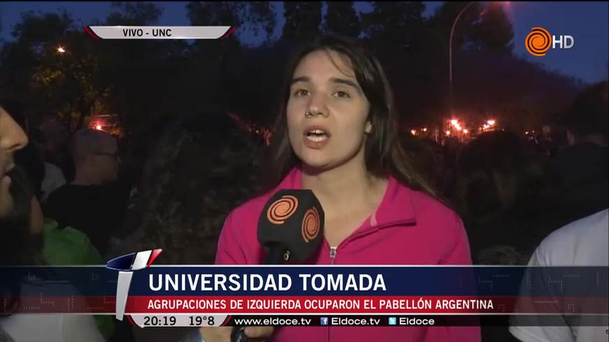 Conflicto en la UNC: grupos de izquierda tomaron el Pabellón Argentina