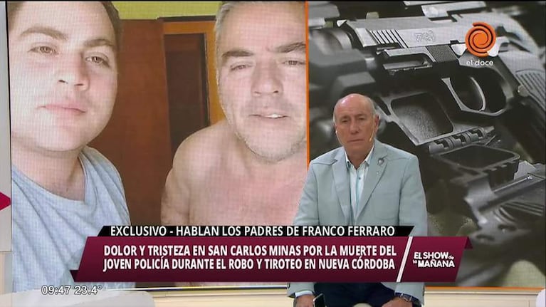 El dolor de los papás de Franco Ferraro