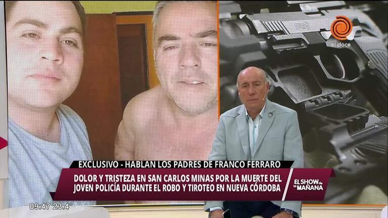 El dolor de los papás de Franco Ferraro
