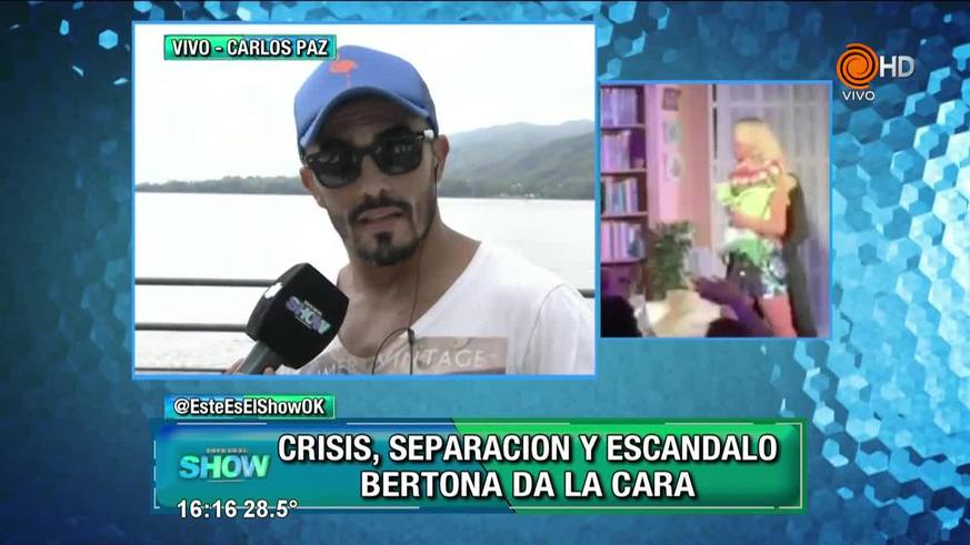 Fernando Bertona habló sobre la crisis con Ailén Bechara