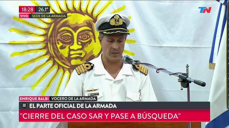 La Armada anunció el fin del rescate