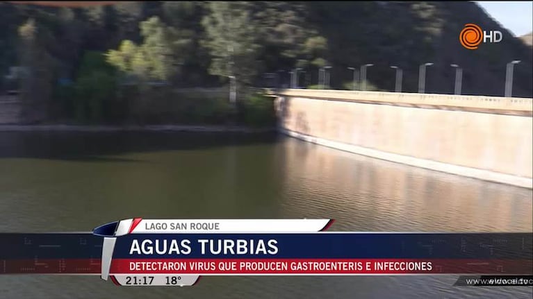 Peligro en el agua: detectaron virus en el lago San Roque