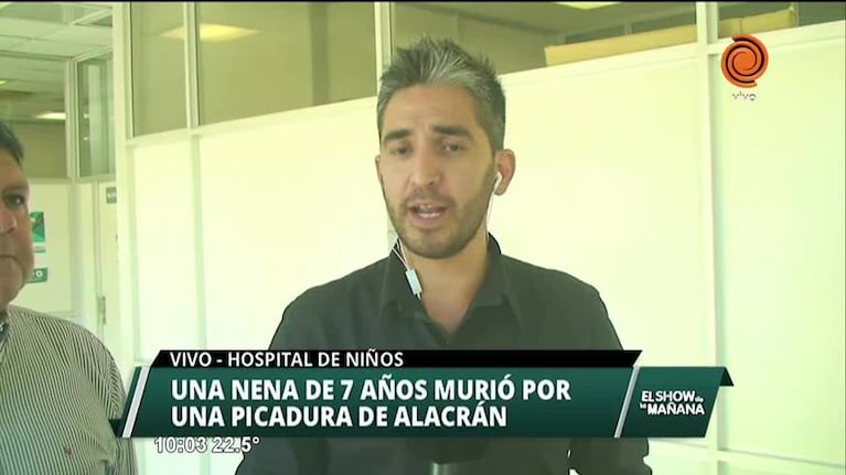 Una menor muerta por picadura de alacrán