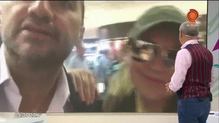 Verónica Ojeda llegó a Ezeiza