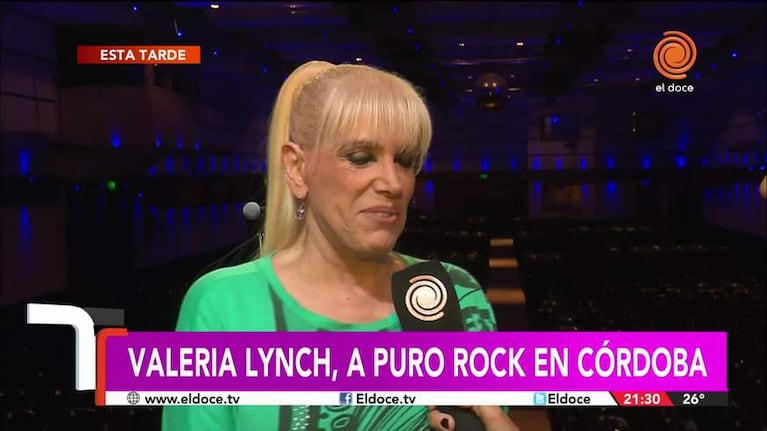 Valeria Lynch, una rockera en Córdoba