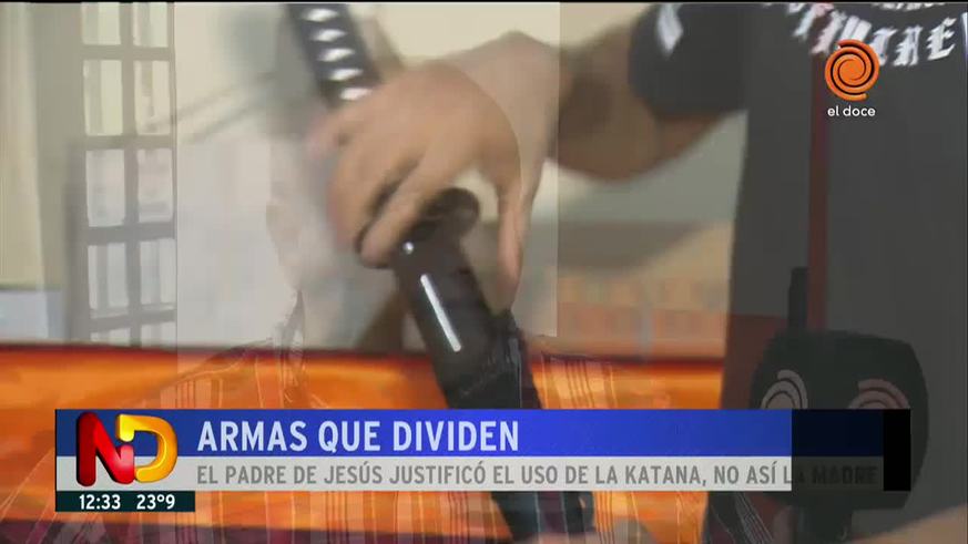 Los padres del joven que usó una katana contra ladrones