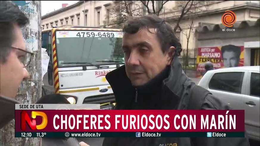 Choferes despedidos echaron a Marín