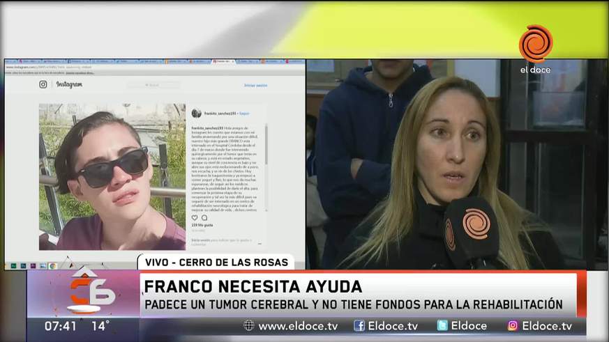Todos por Franco: emoción en el colegio del adolescente