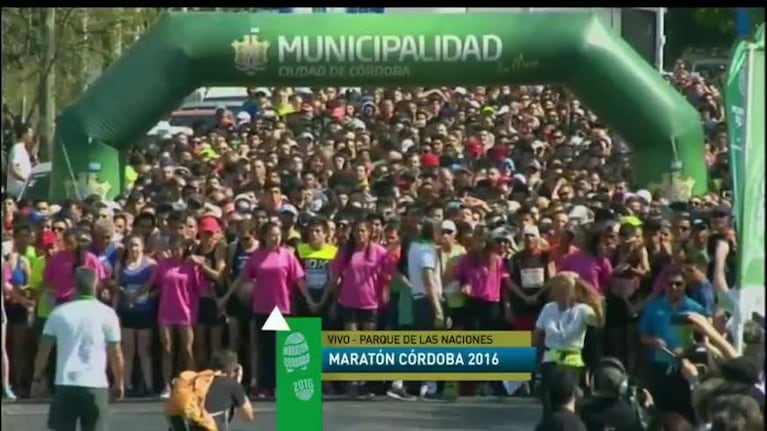 La largada de la Maratón Córdoba 2016