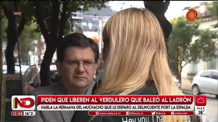 Ladrón baleado: el reclamo de la hermana del verdulero que disparó