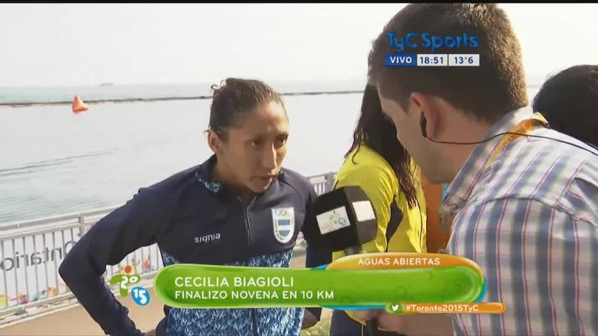 Cecilia Biagioli, novena en aguas abiertas