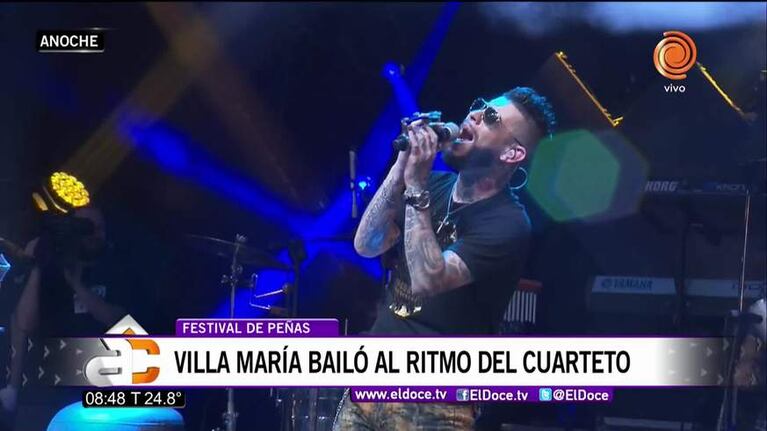 Villa María tuvo su mega baile en la noche de cuarteto