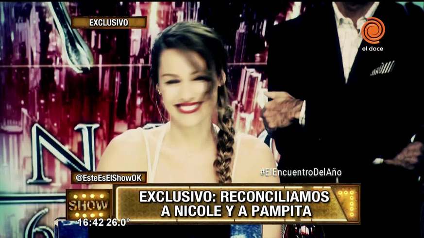 Nicole y Pampita posaron sexies tras hacer las paces