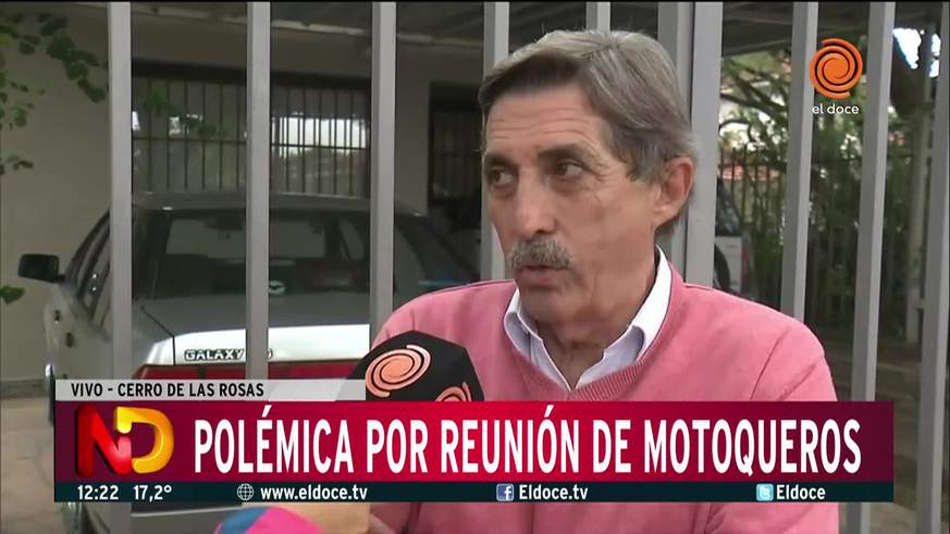 Polémico encuentro motoquero en el Cerro de las Rosas