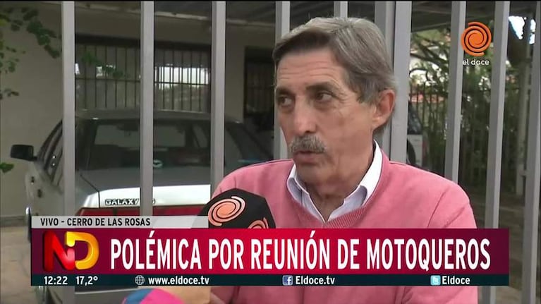 Polémico encuentro motoquero en el Cerro de las Rosas