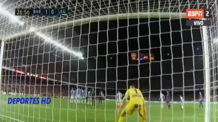 Triplete de Messi para el Barcelona ante Leganés