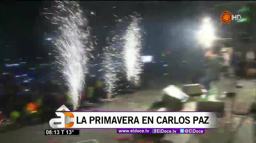 Ulises Bueno cerró la fiesta de la primavera en Carlos Paz