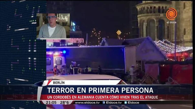 Ataque en Berlín: el testimonio de un cordobés