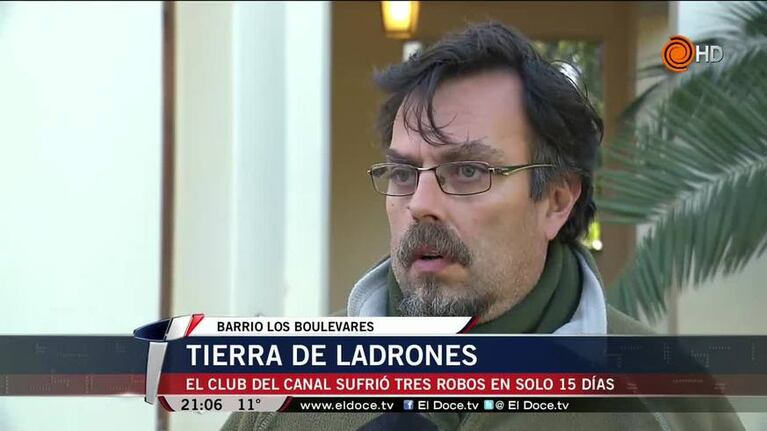 Robaron tres veces en 15 días el club de Canal Doce